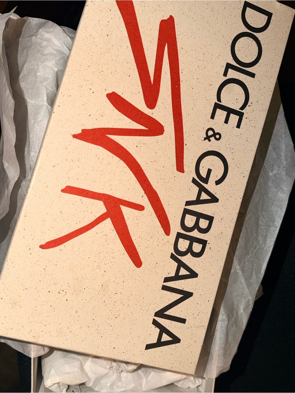 Dolce & Gabbana Nude Logo Slide Sandals - Picture 5 of 7